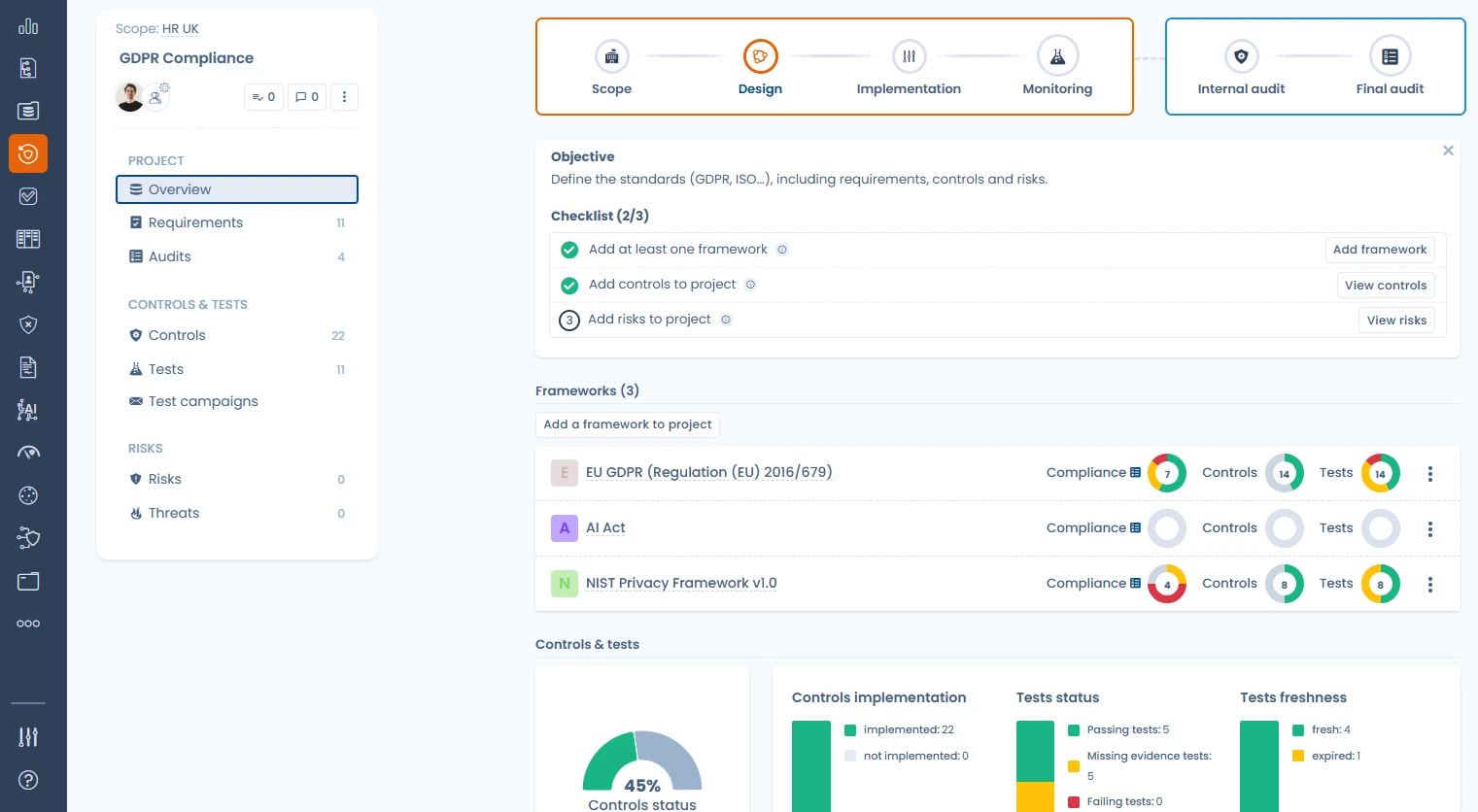 Compliance in Dastra