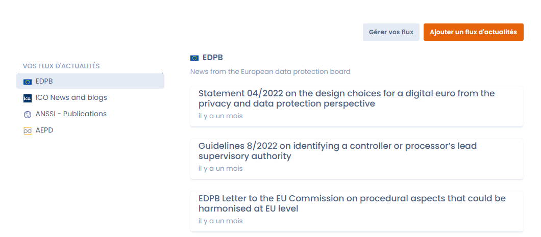 GDPR watch: The key concepts of the GDPR - Dastra